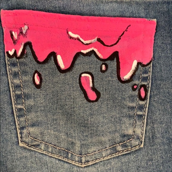 NOT FOR SALE. Just some denim I have painted - Picture 4 of 5
